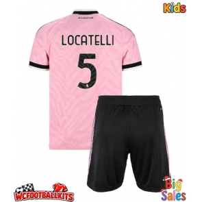 Juventus Manuel Locatelli #5 Replica Away Stadium Kit for Kids 2026-27 Short Sleeve (+ pants)